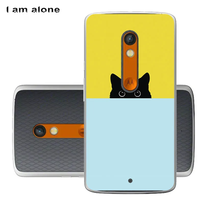 Чехлы для телефонов I am alone для Motorola Moto X Play, 5,5 дюймов, жесткий пластиковый мобильный Модный чехол с рисунком для Moto X Play - Цвет: PC HH74
