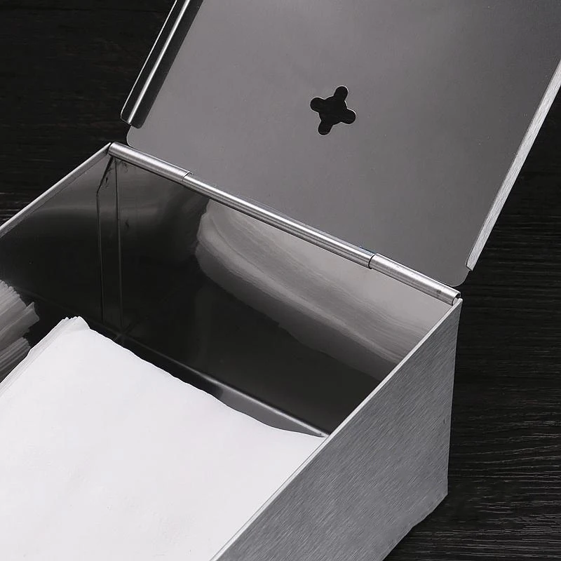 

Napkin Holder Tissue Box Home Decor Waterproof Tissue Box Bathroom Kitchen Storage Stainless Steel Organization Rectangular ZJ58