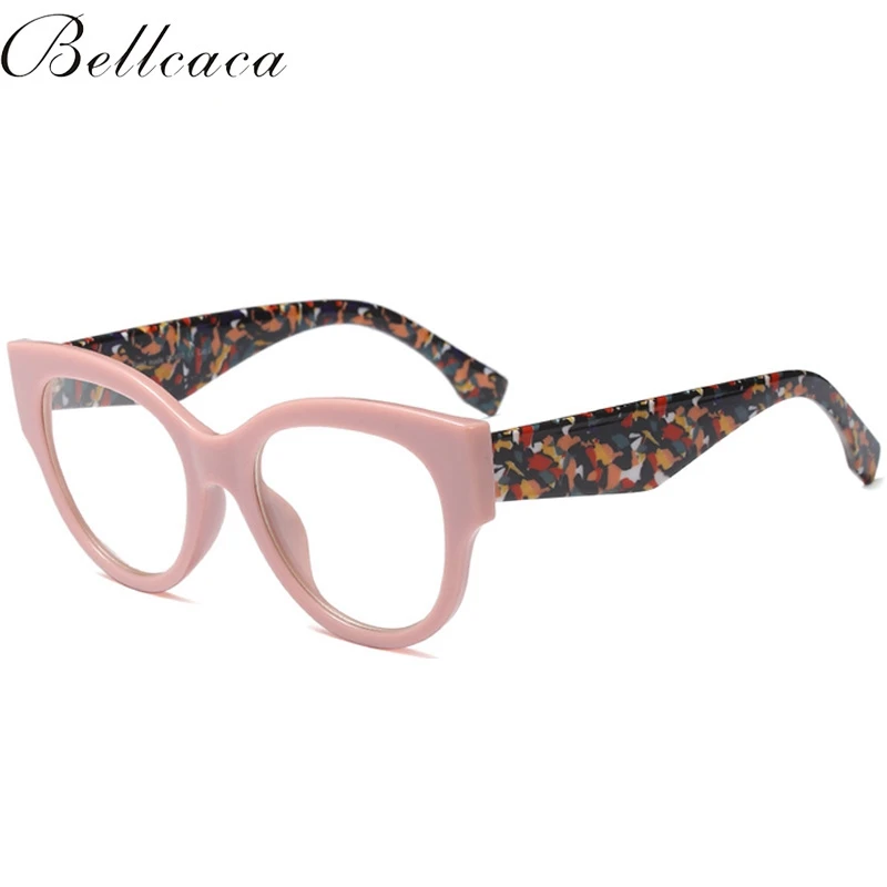 92161 Pink Bellcaca оптические очки женские модные оправы для очков леопардовые очки прозрачные линзы очки BC811 - Цвет оправы: 92161 Pink