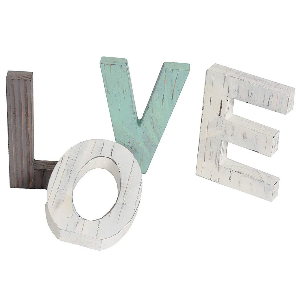 Деревянные буквы английского алфавита DIY персонализированный именной Дизайн