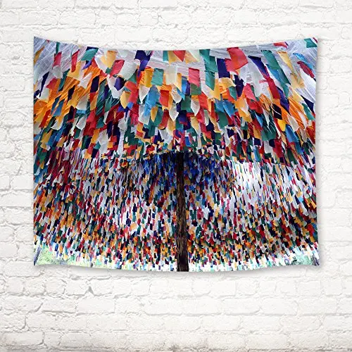 Lhasa Prayer Flag Tapestry Wall Hanging Blanket for Bedroom Living Room Dorm | Дом и сад