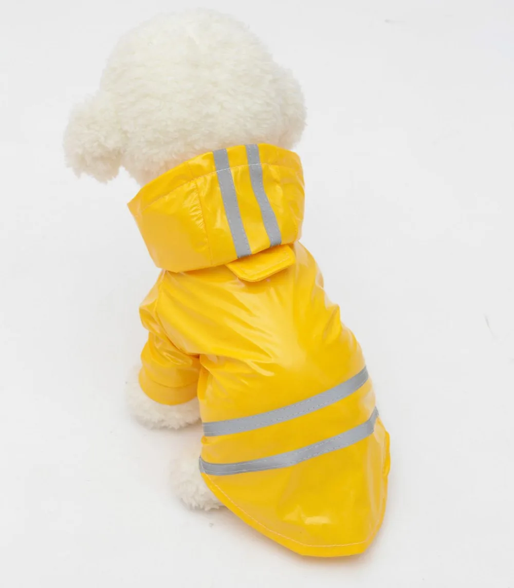 Dog Raincoat Pet Poncho with Hood Waterproof Rain Coat Jacket for Small Dogs |
