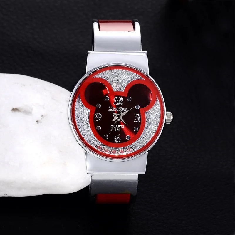 Женские часы montre mickey femme женские из нержавеющей стали relogio feminino Zegarek Damski 2019 Saati 848 |