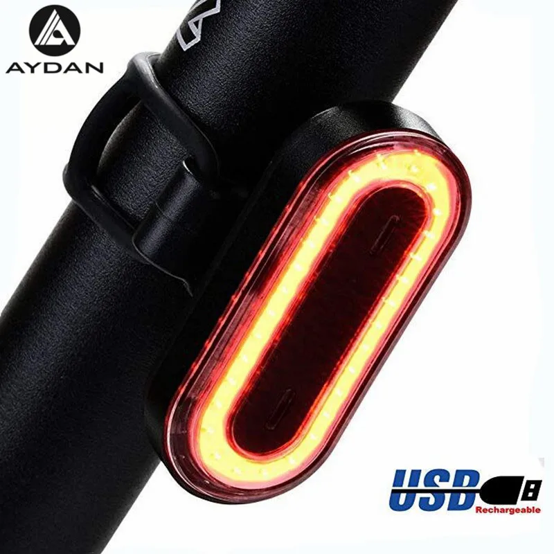 AYDAN USB Перезаряжаемый велосипедный фонарь водонепроницаемый светодиодный задний