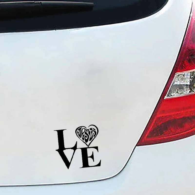 YJZT 12 7 см * в форме сердца Love иезуитов Автомобиль Мотоцикл Стикеры наклейки