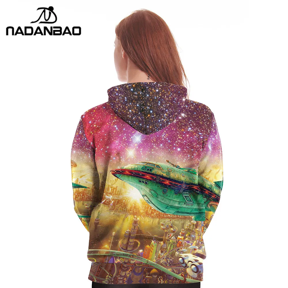 Новый стиль толстовки с капюшоном в Стиле Хип-Хоп кофты Galaxy пространство 3D печать