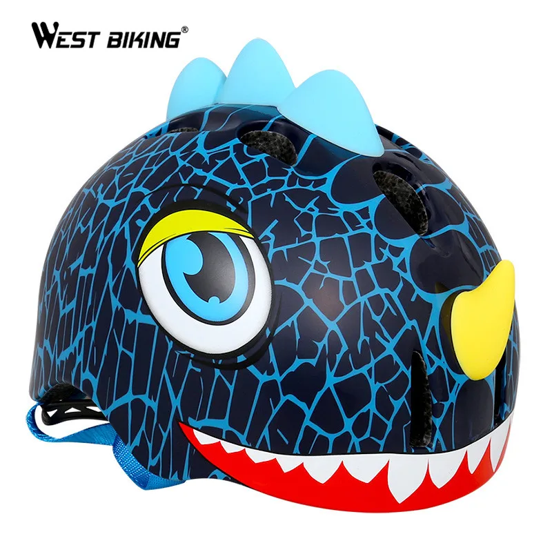 WEST BIKING детский мультяшный защитный шлем для велосипеда скейт Регулируемый
