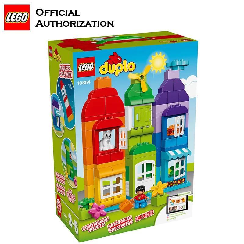 Duplo фирменные блоки строительные игрушки для детей большой размер LEGO 120 шт.