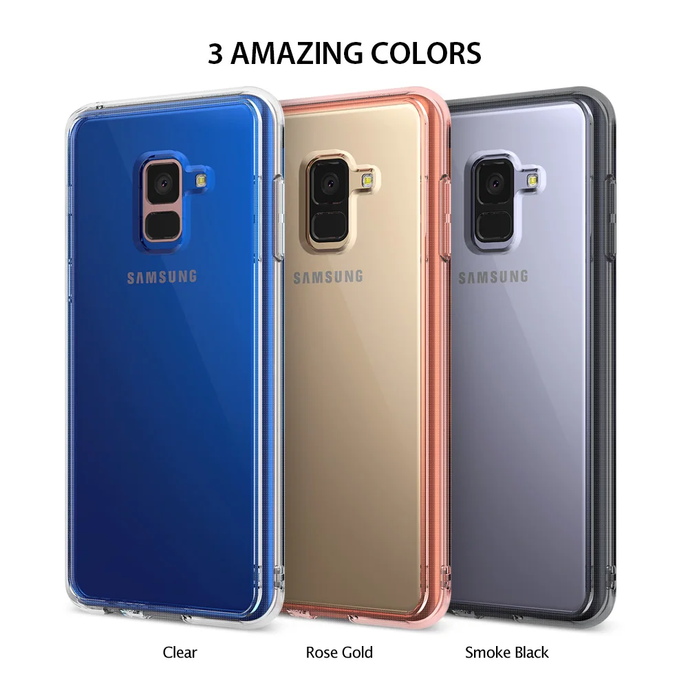 100% Оригинальные Ringke Fusion чехол для samsung Galaxy A8 плюс 2018 (A8 + 2018) |