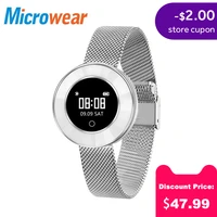microwear x6 fashion smart watch women fitness tracker smart bracelet heart rate blood pressure ip68 waterproof smartwatch