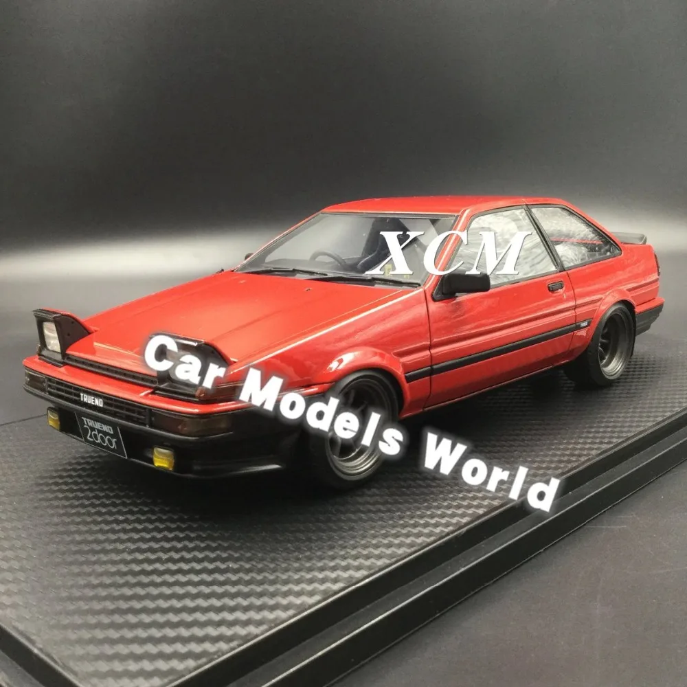 Полимерная модель автомобиля для IG-model спринтер Труэно (AE86) 2-дверный GT 1:18 (красный)