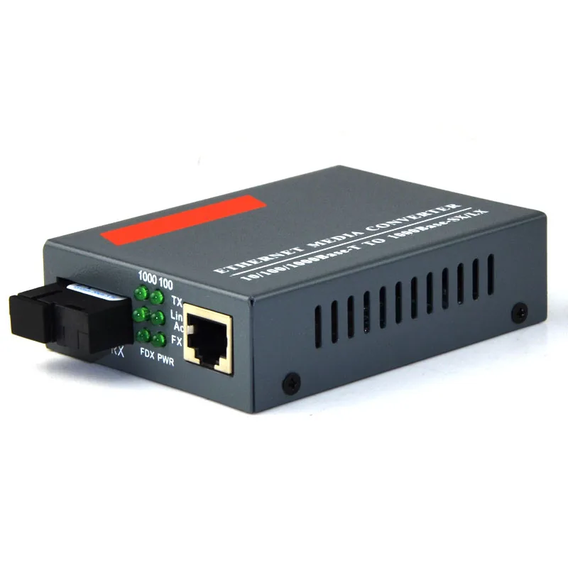 Ethernet медиа конвертер 1 пара 10/100 мбит/с порт RJ45 SC + 4 порта|Оптоволоконное