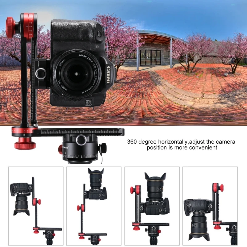 PULUZ 1/4 ''винт для Canon DSLR камера Professional 720 градусов панорамный алюминий сплав шаровой головкой 3/8 Quick Release Plate комплект