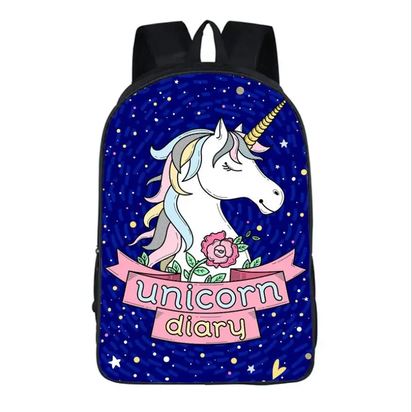 Забавный подростковый рюкзак с единорогом для девочек детские школьные сумки