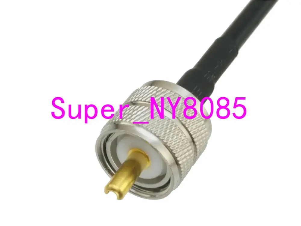 

RG58 UHF Female Jack Bulkhead Right angle to UHF PL259 Male Plug RF Jumper pigtail Cable 8inch~6FT