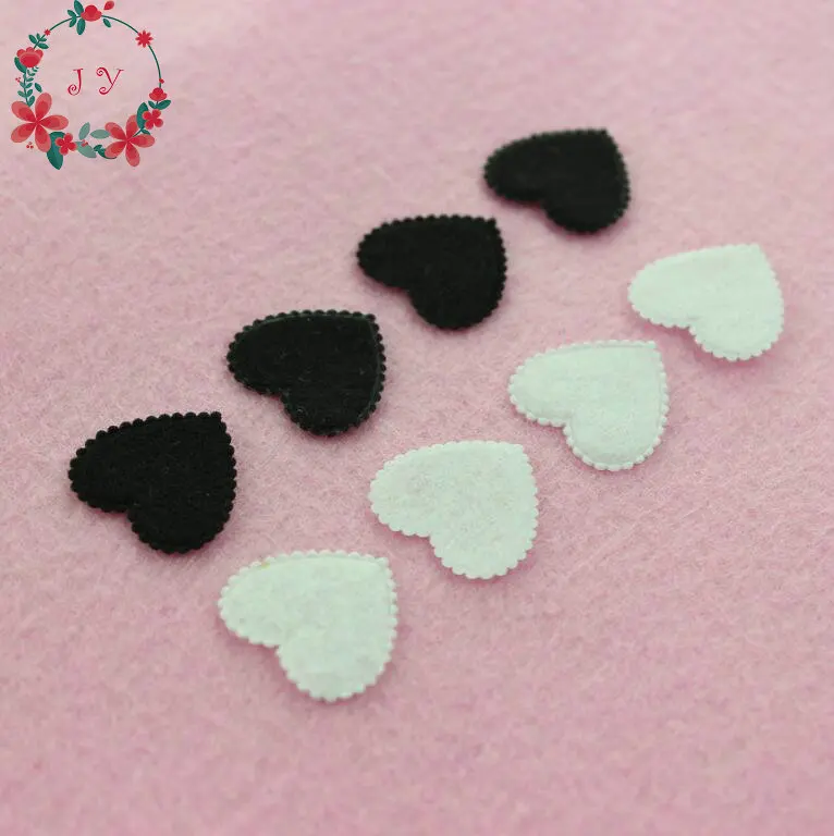 1000 шт. Детские фетровые нашивки в форме сердца 17x20 мм|fabric patch|felt appliquepatches patches |