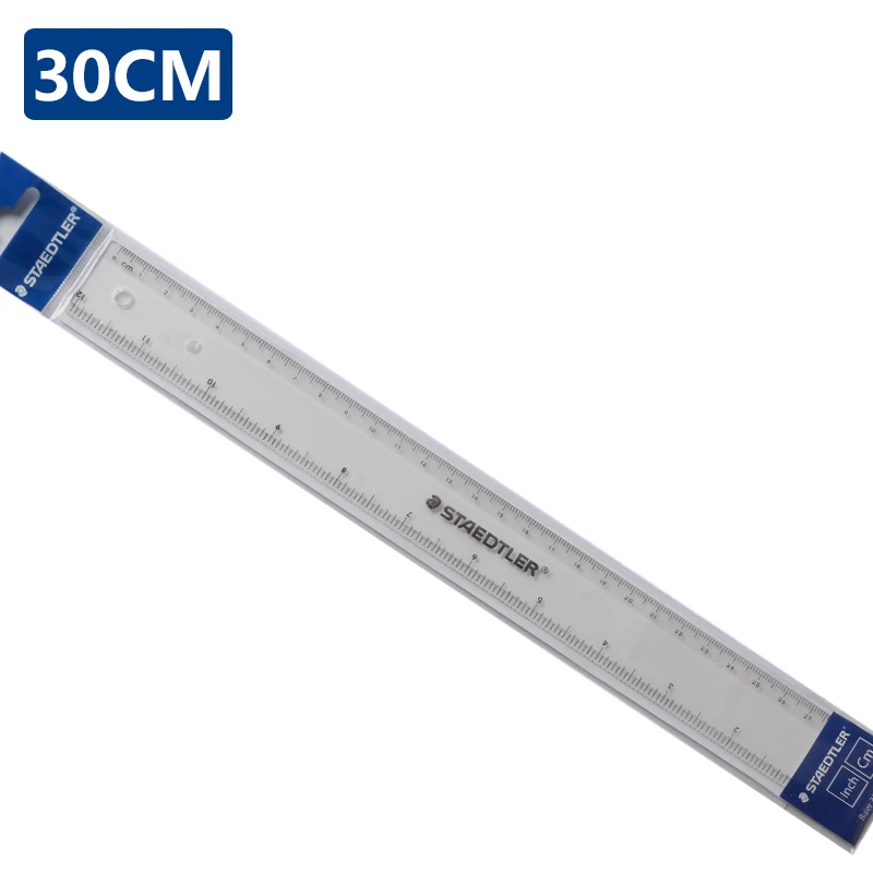 Staedtler Пластик прозрачная линейка 15 см/30 см Длина страница с шаблоном линейка прямая инструменты для рисования канцелярские товары для школы поставки математика - Цвет: B