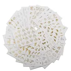 30 листов наклейка для водяного переноса изображения на ноготь золотых серебряных перьев бабочки звезды серии наклейки для ногтей DIY украшения для косметический инструмент для ногтей