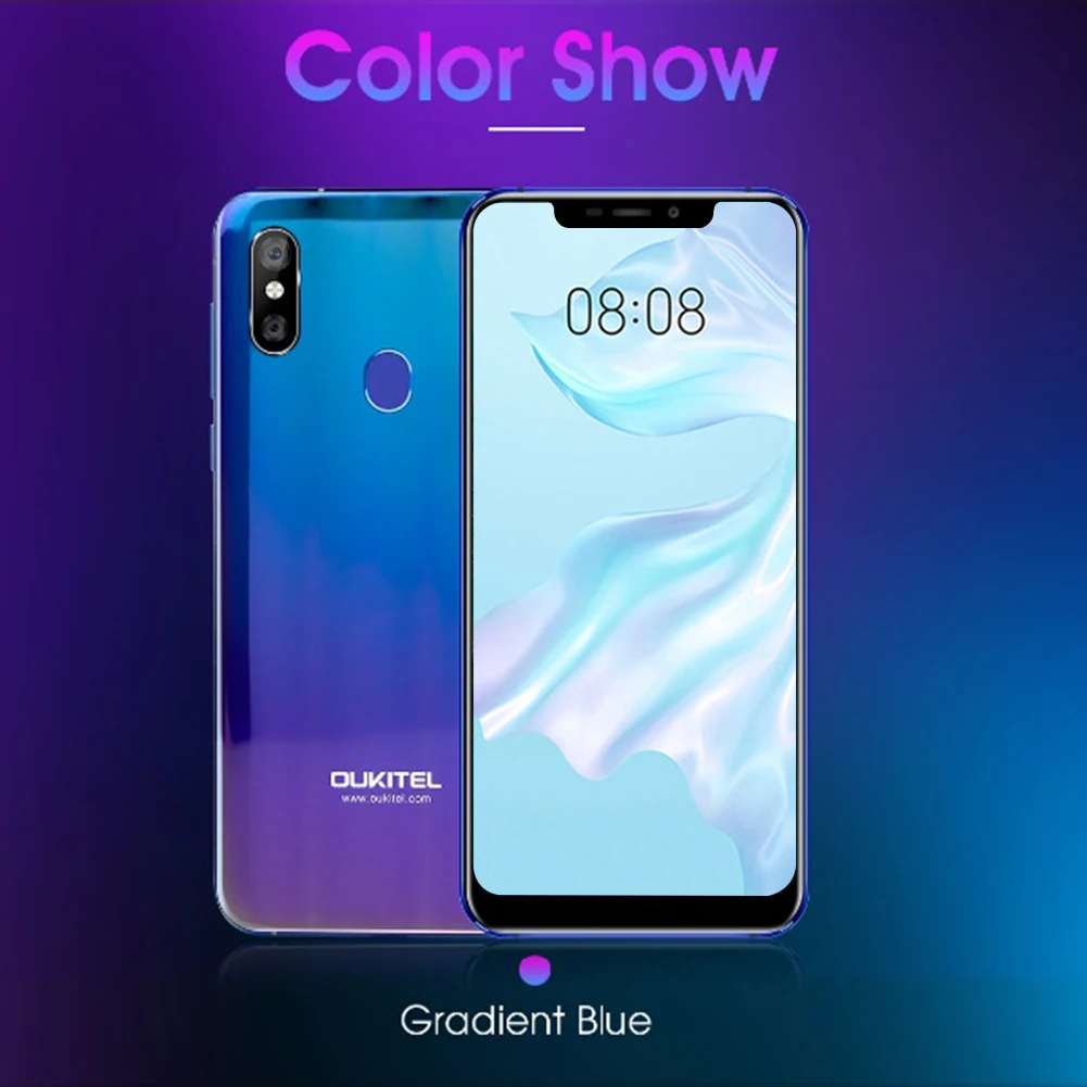 OUKITEL U23 6 18 "дисплей с зазубриной Android 8 1 мобильный телефон Mtk6763t Helio P23