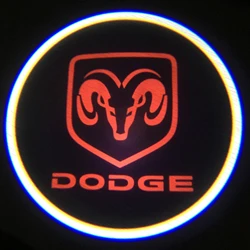 2 шт. светодиодный светильник с логотипом для двери автомобиля Dodge ram Charger 1500 Challenger Jeep проектор Ghost Shadow лампа - Испускаемый цвет: A