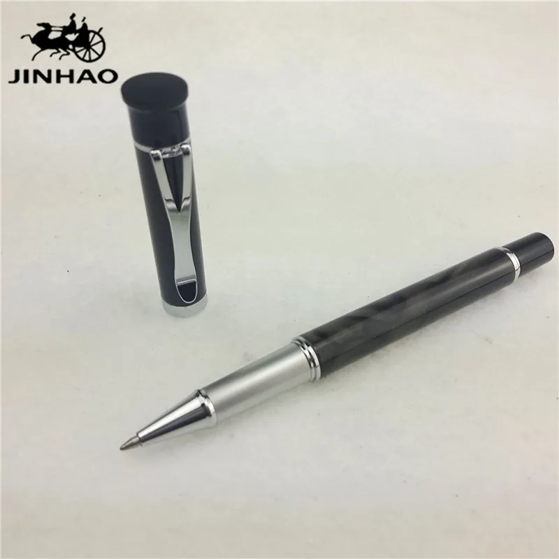 1 шт./лот JINHAO Y3 Ручка роллер серая ручка серебряный зажим Kawaii Caneta Материал Эсколар