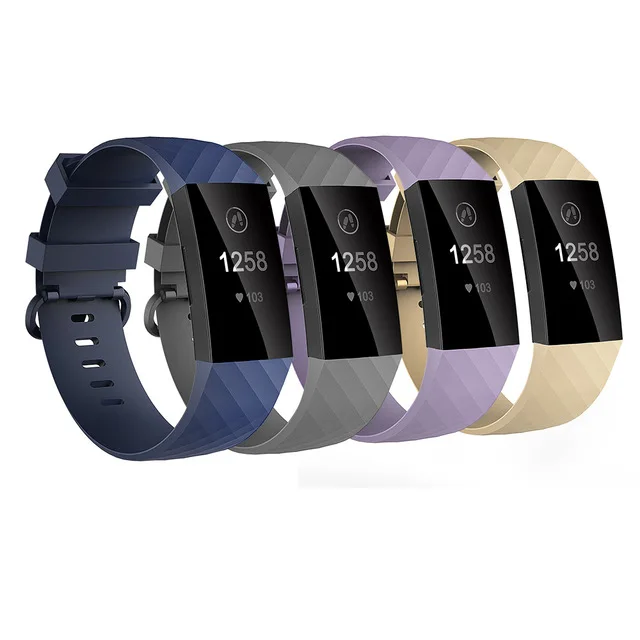 Спортивные ремешки для Fitbit Charge 3 силиконовый сменный ремешок умных часов цветной