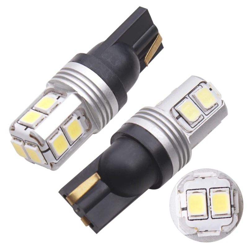 RXZ 4 шт. без ошибок T10 светодиодный W5W 10 s 3030 SMD Лампа Белый 12 в 6000 К интерьерные