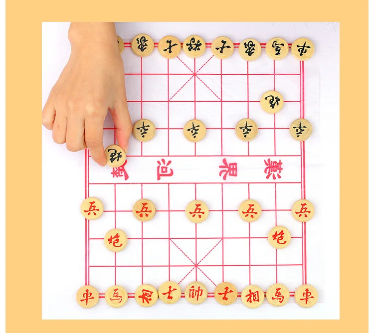 2019 Chino madera juego de ajedrez tradicional tablero rompecabezas chino familia XiangQi|Шахматы| |