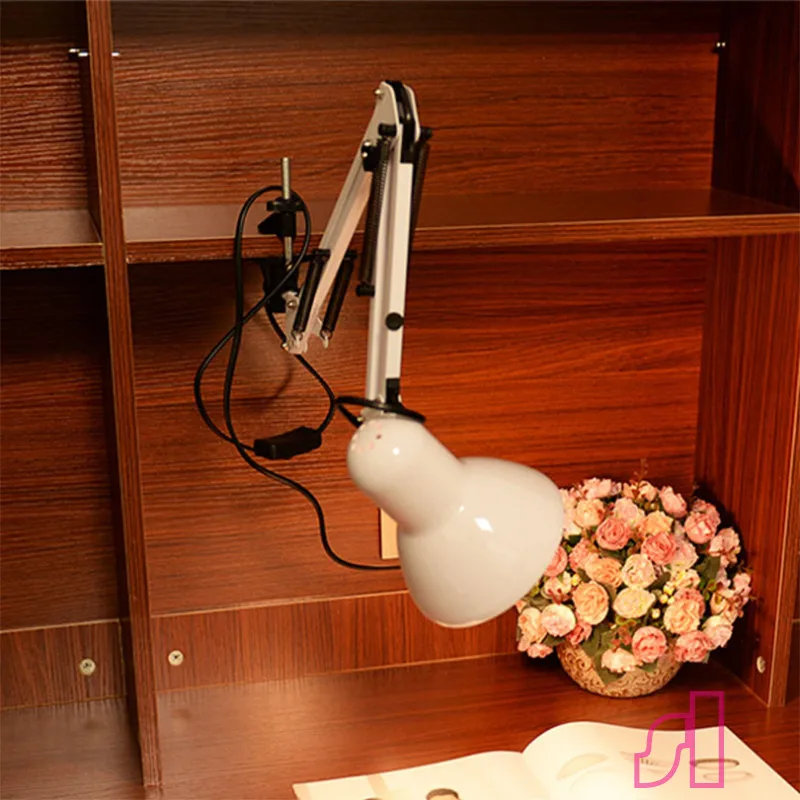 Светодиодная настольная лампа из железа Современная американская Складная