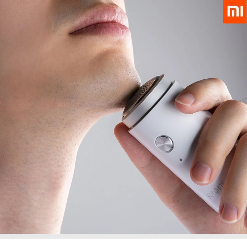 XIAOMI SO WHITE, Мужская мини электробритва, Глубокая чистка, моющаяся, перезаряжаемая, для сухого и влажного двойного бритья, портативная, для деловой поездки