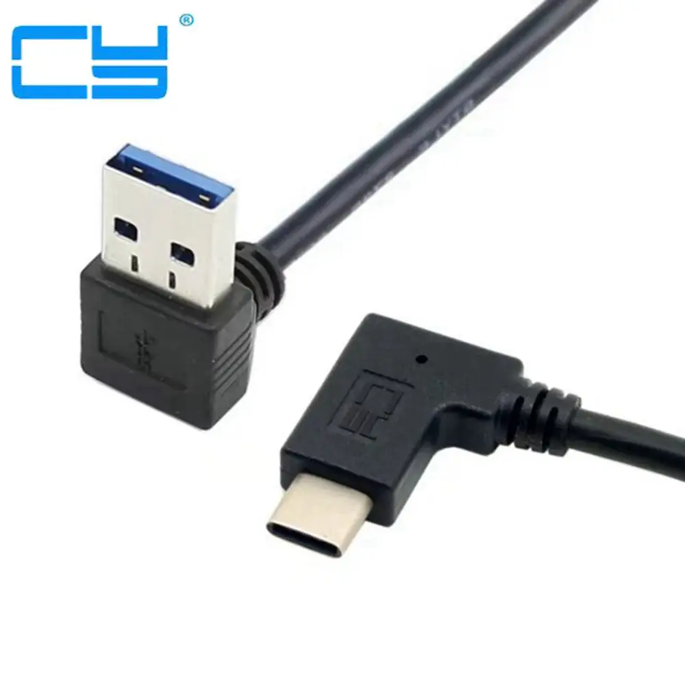 USB кабель для передачи данных двусторонний с углом поворота 3 1 градусов 30 см|angle usb