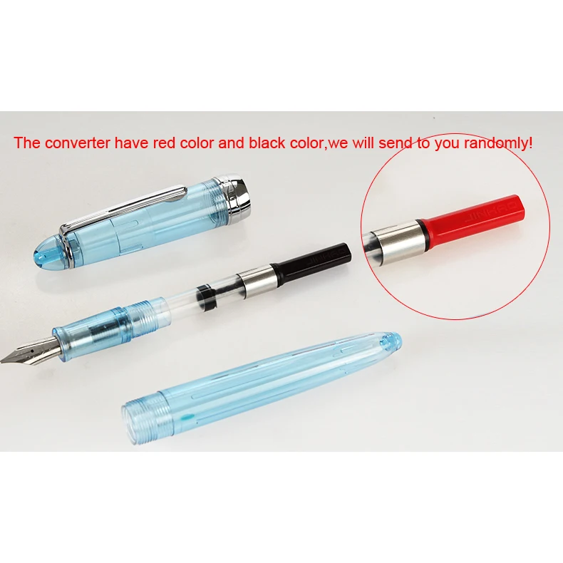 Jinhao 992 Милая прозрачная цветная авторучка с 0 5 мм F наконечником из смолы