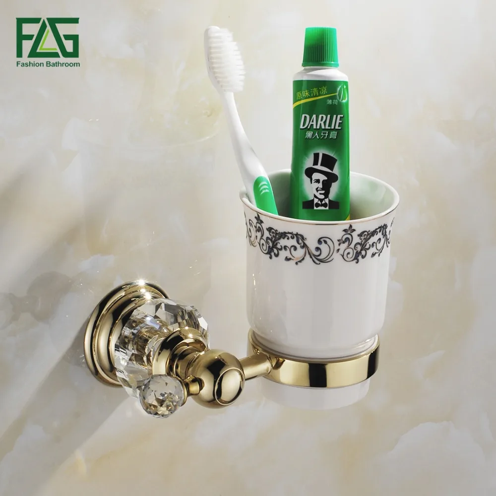 FLG Бесплатная доставка хрустальные и золотистые держатели для чашек стаканов