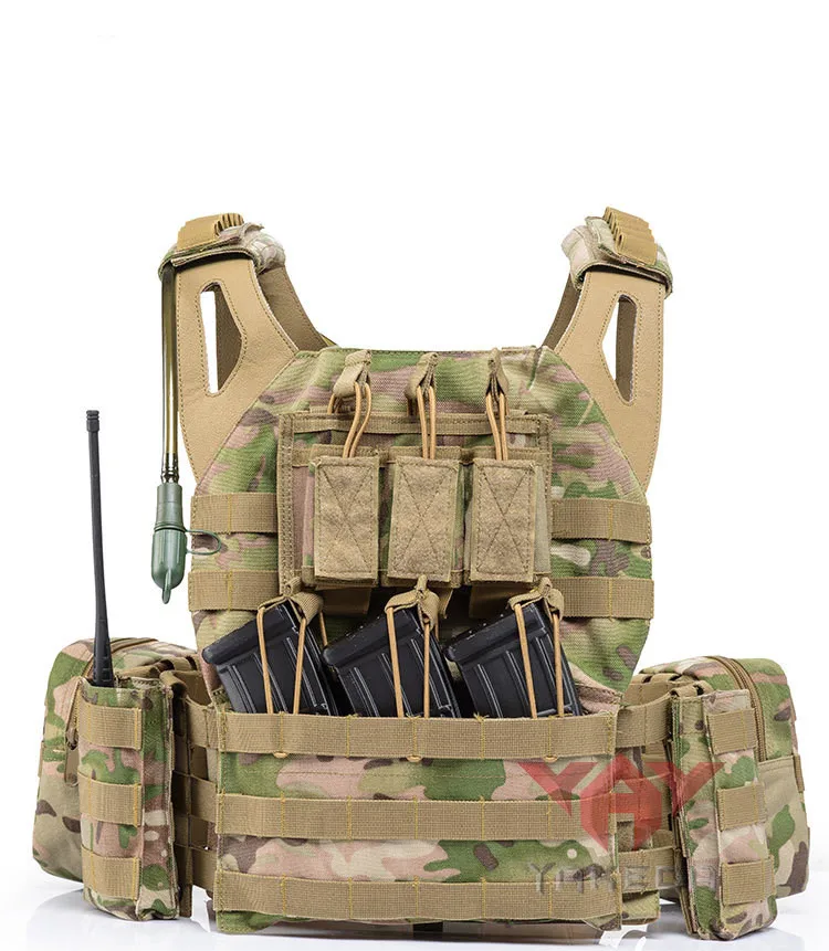 Легкая боевая система Molle, тактический жилет, Открытый CS полевой армейский тренировочный жилет для стрельбы, спортивный защитный жилет с мешком для воды