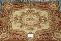 free shipping 9x12 stunning french style aubusson carpet handmade rugs