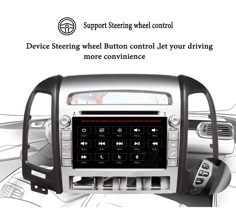 ОЗУ 4 Гб ПЗУ 64 ГБ 1024*600 8 ядер Android 9 0 2din автомобильное радио DVD GPS для Hyundai Santa Fe 2006-2012