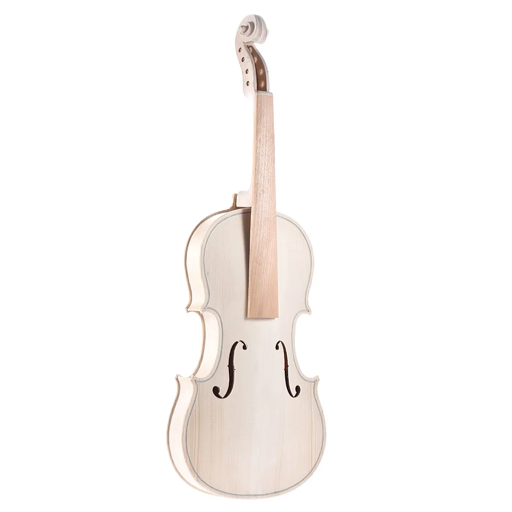 

DIY 4/4 Full Size Solid Wood Acoustic Violin Fiddle Kit with EQ Spruce Top Maple Back Neck Fingerboard Aluminum Alloy Tailpiece