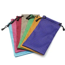 100 pcs/lot DIY Watch Phone Glasses Case Soft Waterproof Cloth Sunglasses Bag Glasses Pouch Eyeglasses Cases Mixed Colors