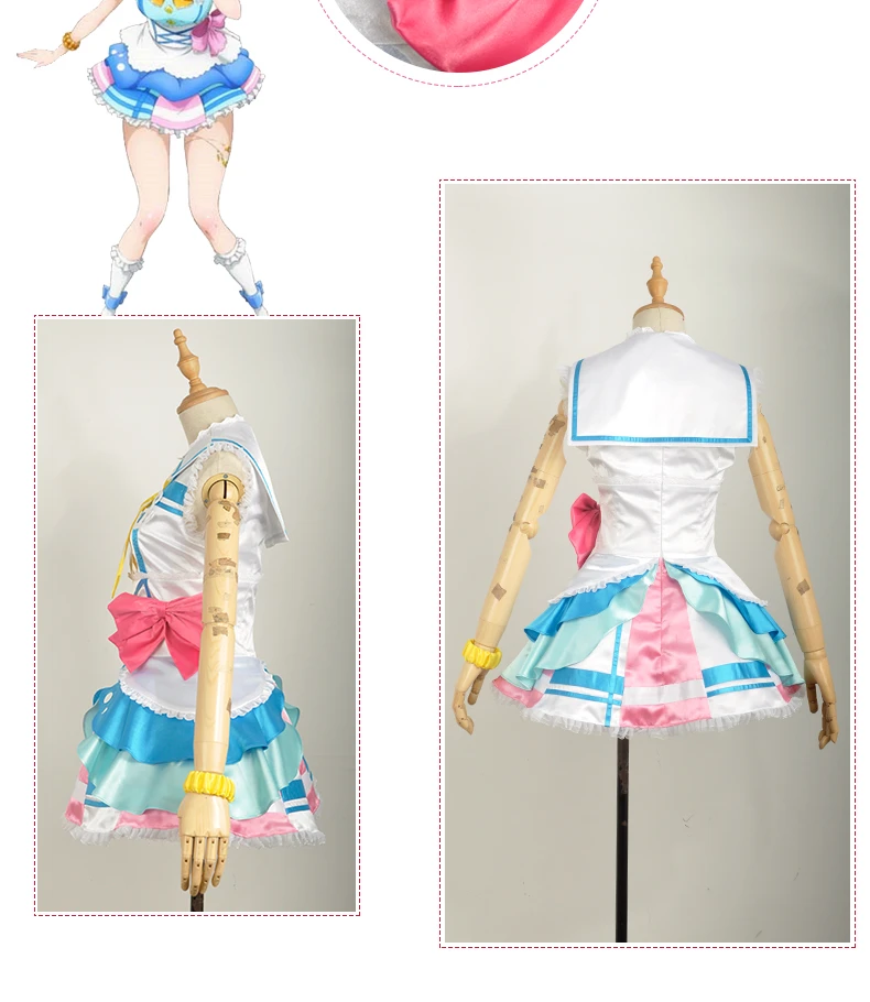 Костюм для косплея love live Kunikida Hanamaru sunshine Aqours костюм на Хэллоуин женское