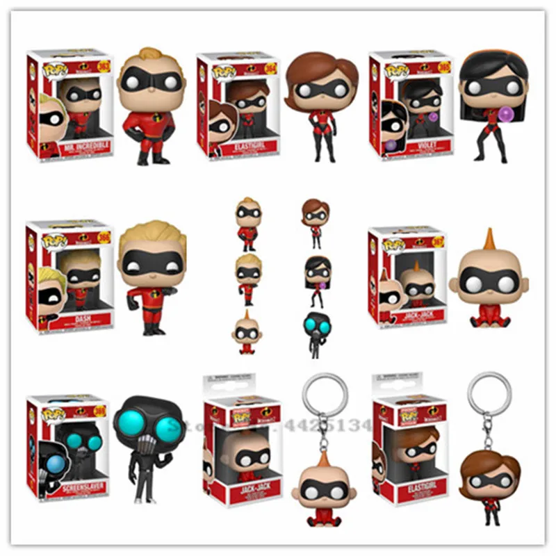 The Incredibles2 Funko Pop Hercules Bullet Girl JACK VIOLET Scud экшн фигурка Коллекционная модель Звездное