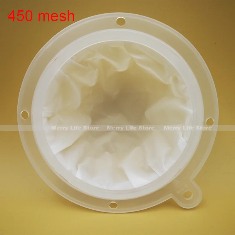 450 mesh Микро нейлоновые сетчатые фильтры кухонные принадлежности, сетчатый фильтр для кофе, фильтр для сока, вина, травы, жидкая сетка, нержавеющая фильтрующая сетка - Цвет: 450 mesh