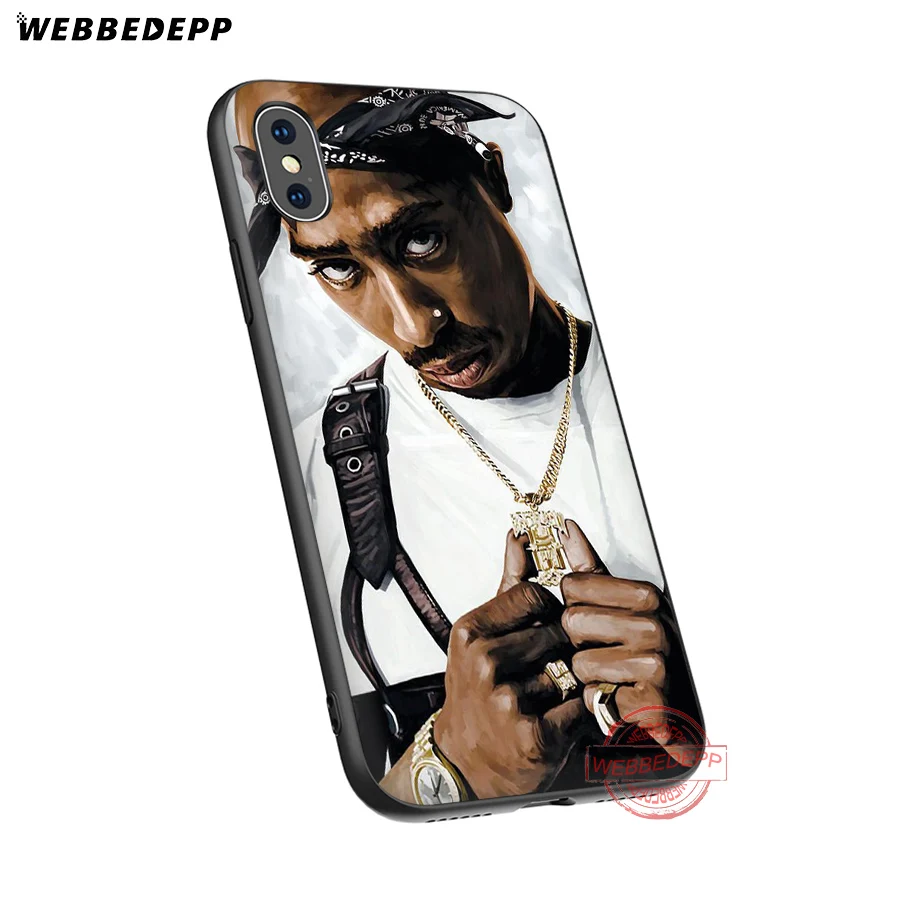 WEBBEDEPP 2pac Tupac и Biggie Мягкий силиконовый чехол для iPhone 8 7 6S 6 Plus 11 Pro XS Max XR X 5 | Мобильные
