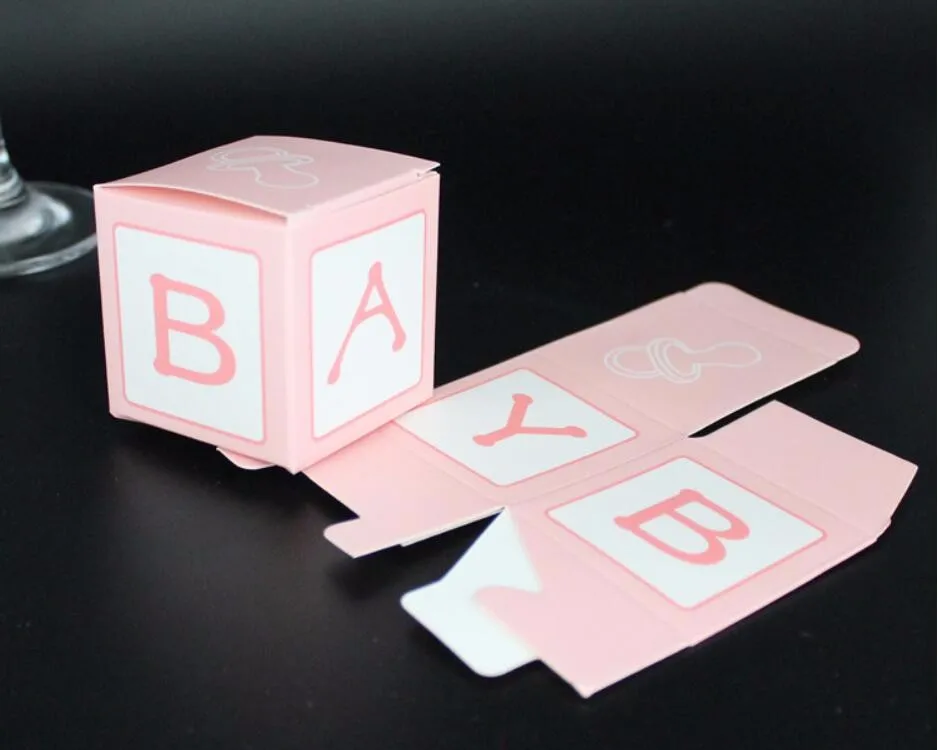 Прекрасный детский душ конфетная коробка bomboniere новорожденный день рождения