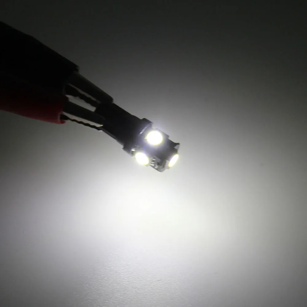 1 шт. автомобильный бочонок Универсальный Красочные 5 SMD 12В 2 Вт сторона 3 чип 5050 T10