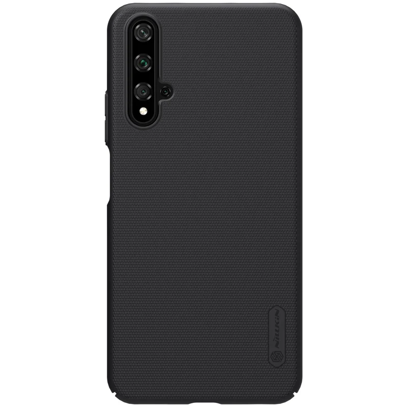 Черный Чехол для honor 20, чехол для huawei honor 20, чехол на заднюю панель, суперматовый защитный чехол для huawei honor 20, 10, 9, 8, Nillkin, чехол - Цвет: Черный
