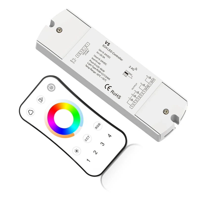 Новая светодиодная RGB + CCT светодиодные ленты пульт дистанционного управления RF