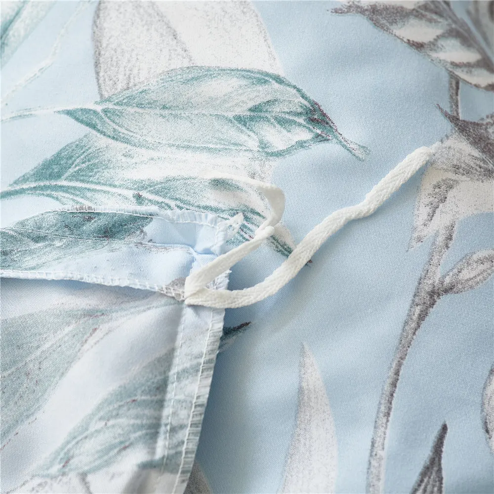 Пасторальный Комплект постельного белья ладони постельное белье с цветочным