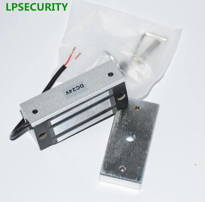 LPSECURITY DC24V 60 кг одна дверь/одиночный замок EM/электрические магнитные замки для