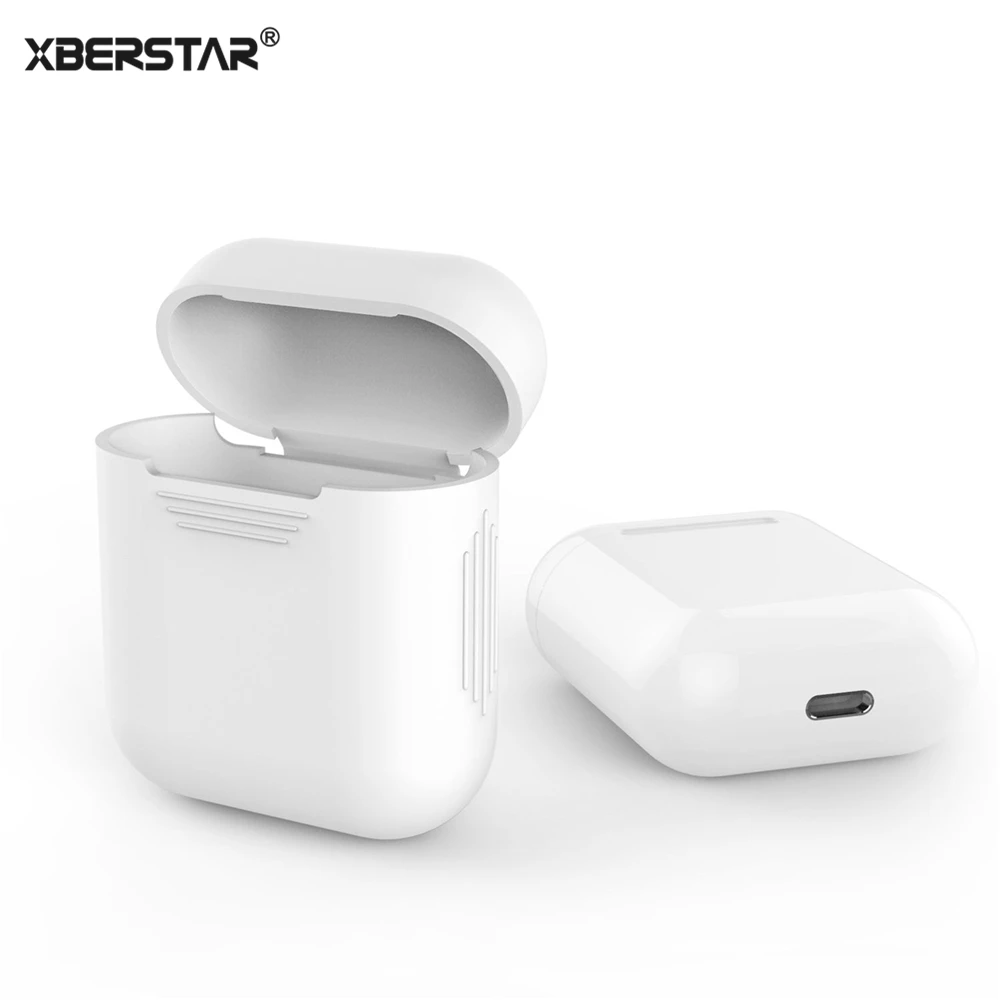 Чехол рукава кожного покрова для Apple AirPods True Беспроводной наушников силиконовые