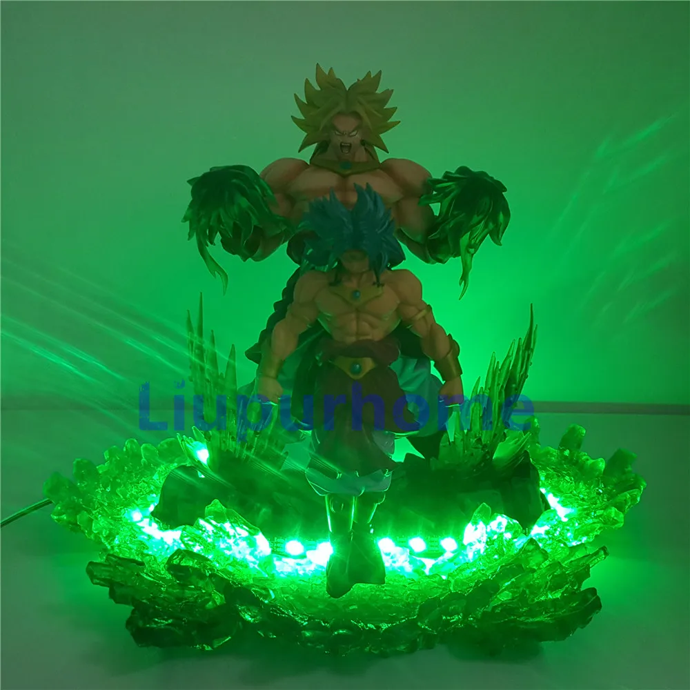 Dragon Ball Super Broli Saiyan Evolution DIY ночной Светильник СВЕТОДИОДНЫЙ Аниме Фигурка Dragon Ball Z Broly Lampara Модель Детская игрушка фигурка
